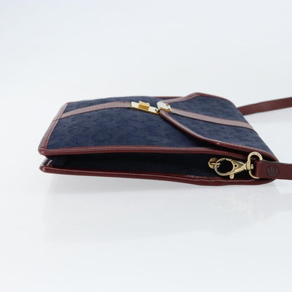 Celine C Macadam Shoulder bag Canvas, NAVY, CANVAS, Shoulder bag