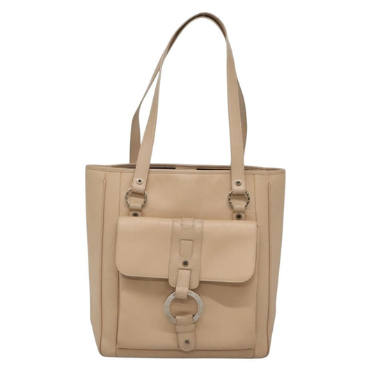 Bvlgari Tote bag Leather, BEIGE, LEATHER, Tote bag