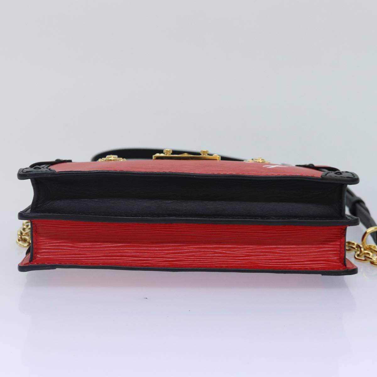 Louis Vuitton Trunk Clutch Epi Leather, RED, LEATHER, Clutche & pouche