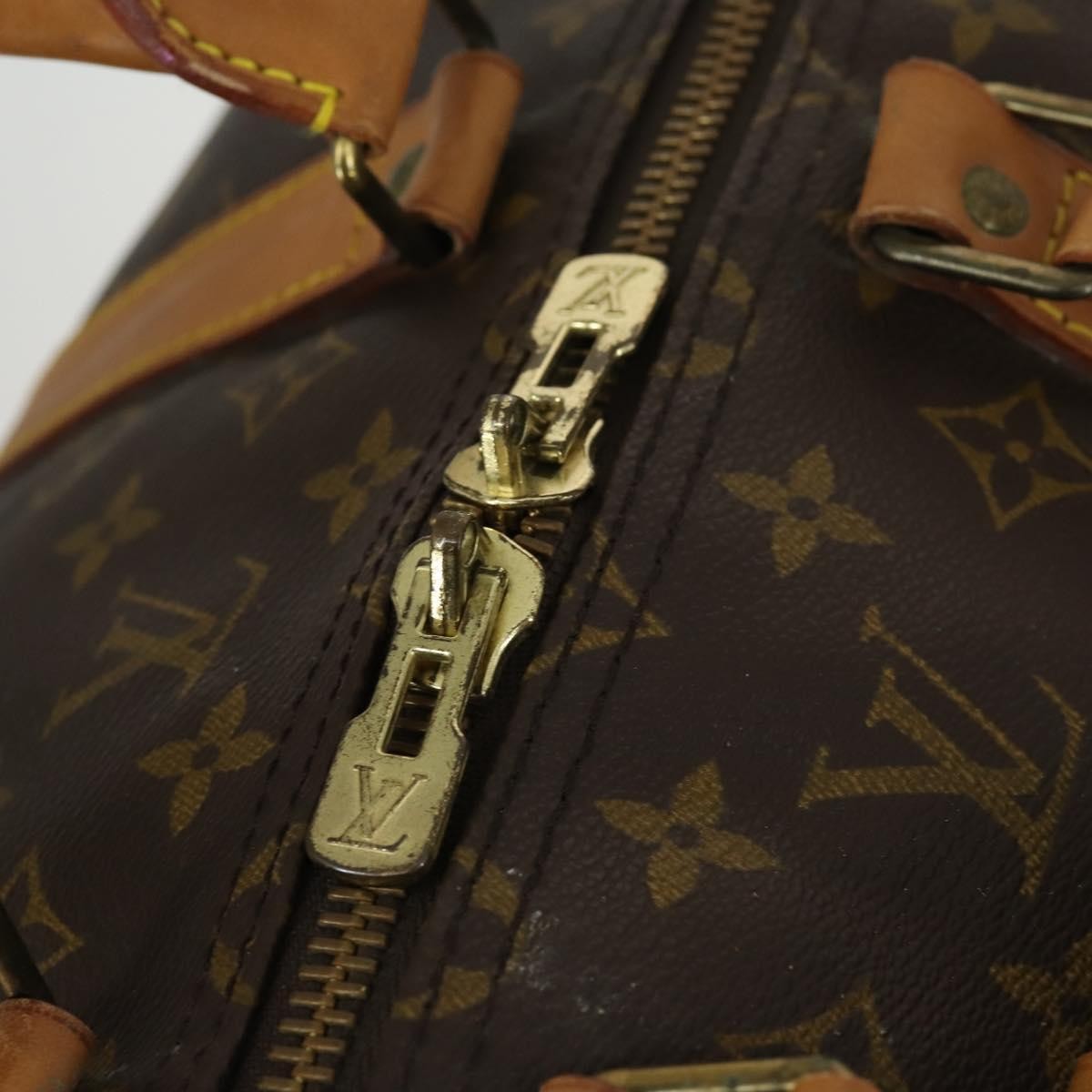 Louis Vuitton Keepall Bandouliere Bag Monogram Canvas, BROWN, CANVAS, Travel bag