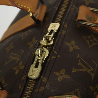 Louis Vuitton Keepall Bandouliere Bag Monogram Canvas, BROWN, CANVAS, Travel bag