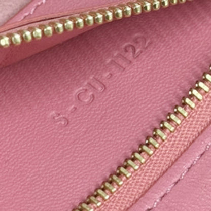 Celine Horizontal Bi-Cabas Tote Leather, PINK, LEATHER, Handbag