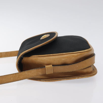 Celine Vintage Triomphe Shoulder Bag Canvas, BLACK, CANVAS, Shoulder bag