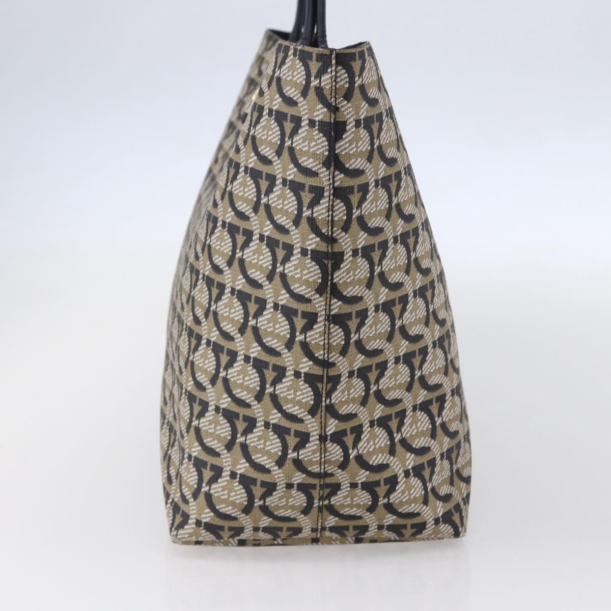 Salvatore Ferragamo Gancini Travel Tote Gancini Jacquard, NAVY, CANVAS, Tote bag