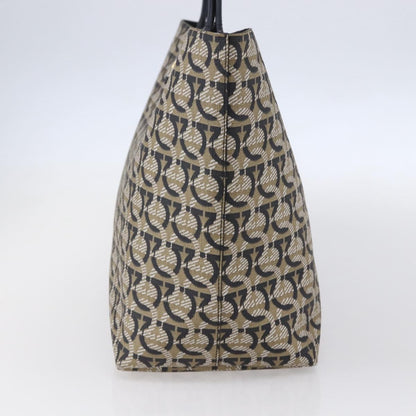 Salvatore Ferragamo Gancini Travel Tote Gancini Jacquard, NAVY, CANVAS, Tote bag