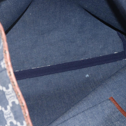 Celine Vintage Macadam Tote bag Canvas, BLUE, CANVAS, Tote bag