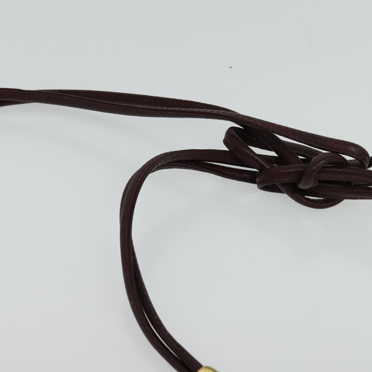 Saint Laurent Vintage Shoulder Bag Canvas, BURGUNDY, CANVAS, Shoulder bag