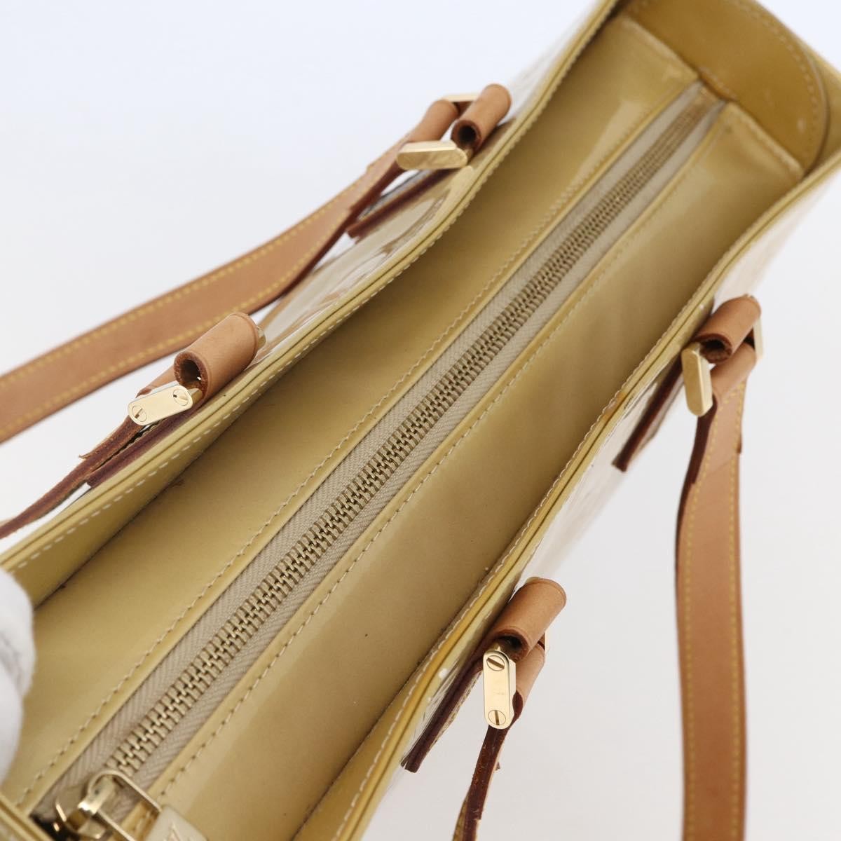 Louis Vuitton Columbus Handbag Monogram Vernis, BEIGE, PATENT_LEATHER, Tote bag
