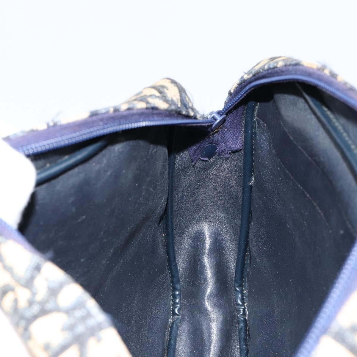 Christian Dior Vintage CD trotter Shoulder bag Canvas, NAVY, CANVAS, Shoulder bag