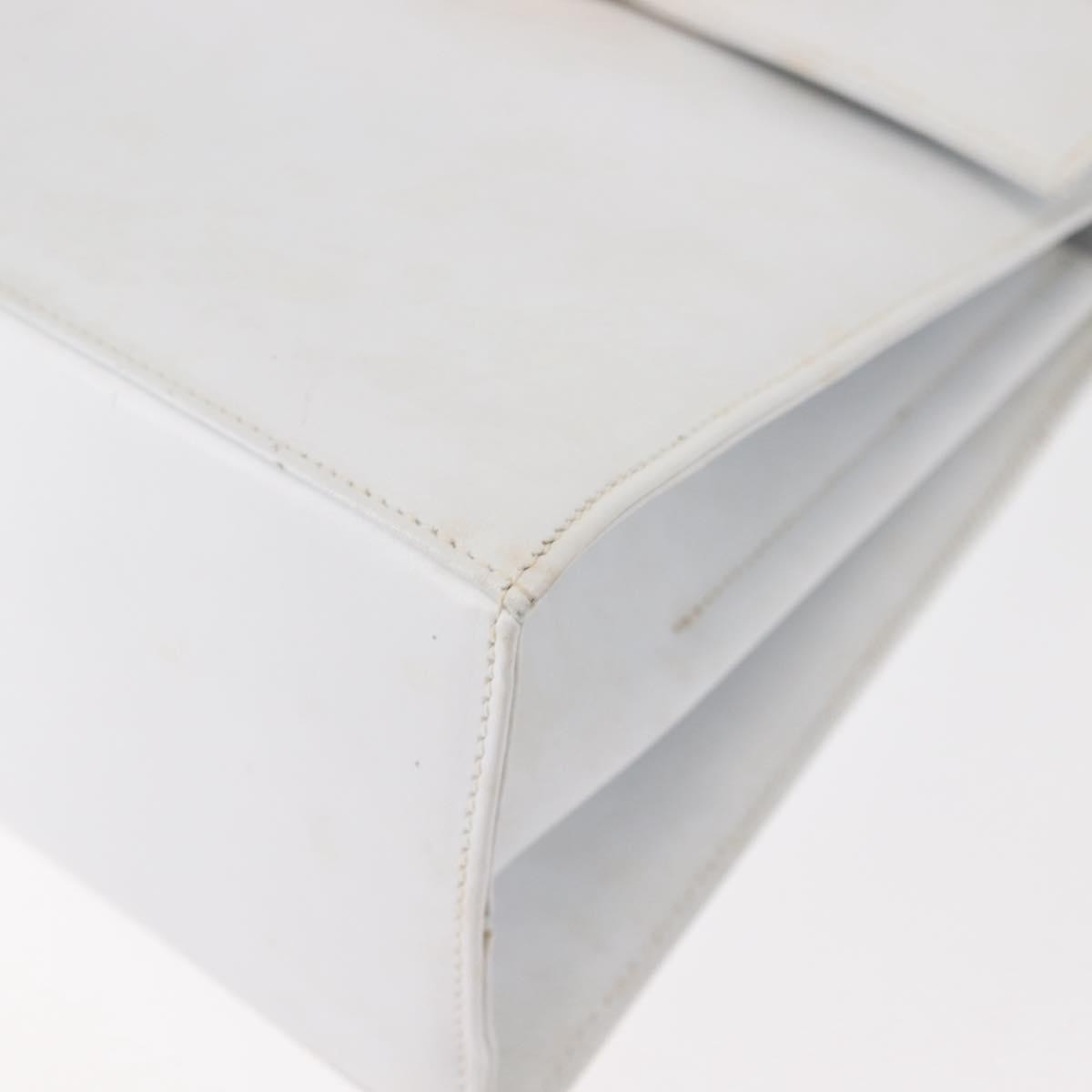 Salvatore Ferragamo Gancini Convertible Top Handle Bag Leather, WHITE, LEATHER, Handbag