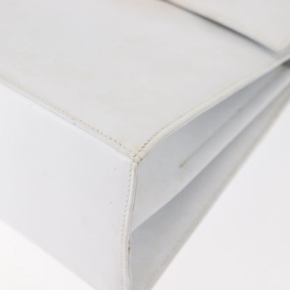 Salvatore Ferragamo Gancini Convertible Top Handle Bag Leather, WHITE, LEATHER, Handbag