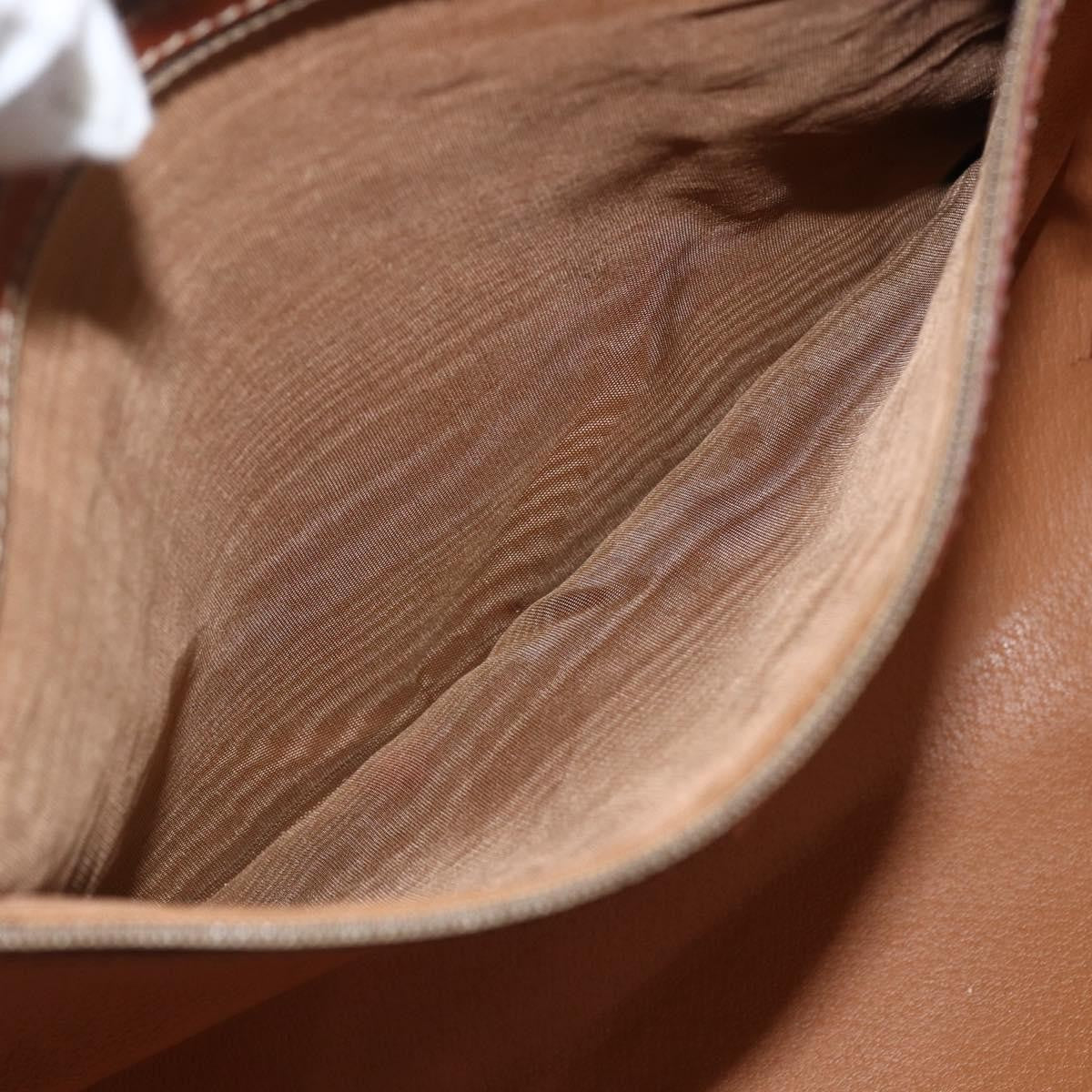 Celine Vintage Macadam Tote bag Canvas and Leather, BROWN, CANVAS, Tote bag