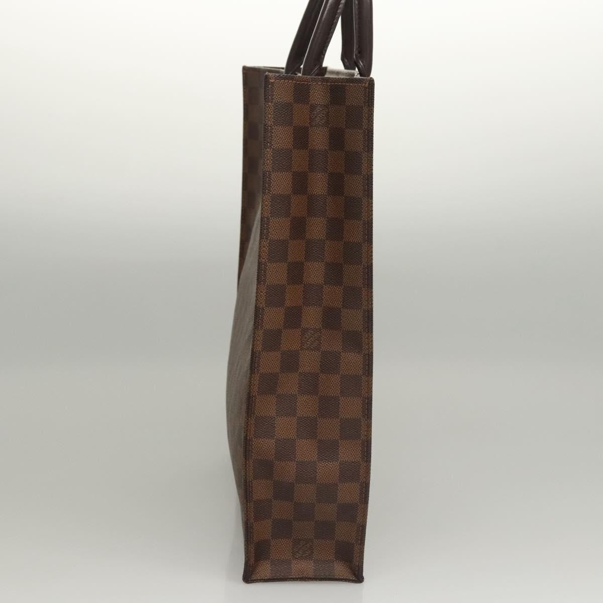 Louis Vuitton Sac Plat Bag Damier, BROWN, CANVAS, Handbag
