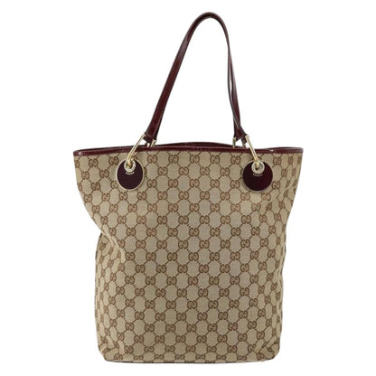 Gucci Eclipse Tote GG Canvas, BEIGE, CANVAS, Tote bag
