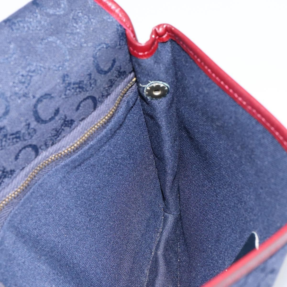 Celine C Macadam Shoulder bag Canvas, NAVY, CANVAS, Shoulder bag