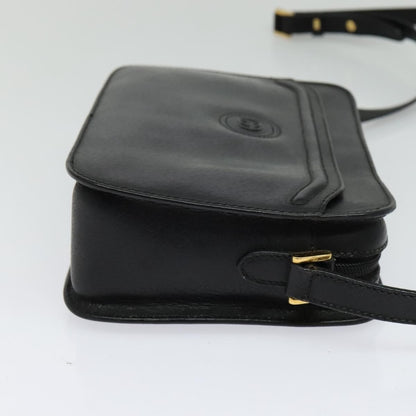 Gucci Vintage double G logo shoulder bag Leather, BLACK, LEATHER, Shoulder bag