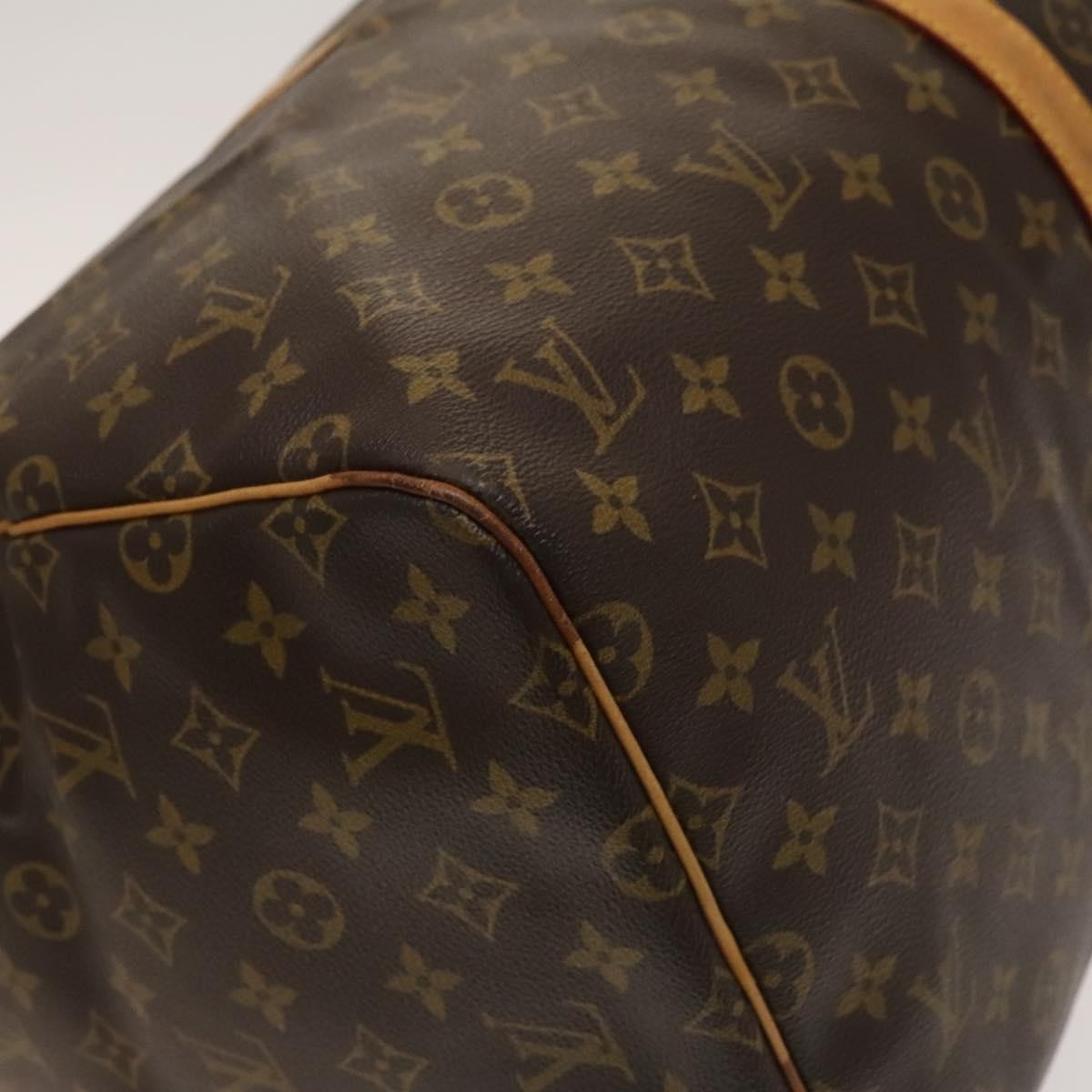 Louis Vuitton Keepall Bag Monogram Canvas, BROWN, CANVAS, Travel bag