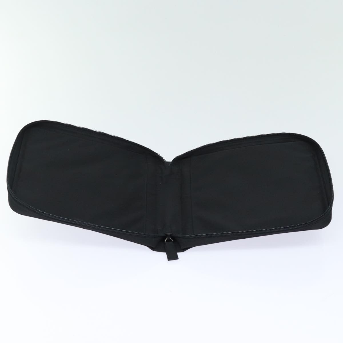 Prada MiniDisc pouch Nylon, BLACK, NYLON, Clutche & pouche