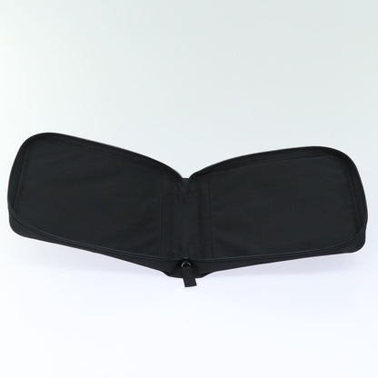 Prada MiniDisc pouch Nylon, BLACK, NYLON, Clutche & pouche