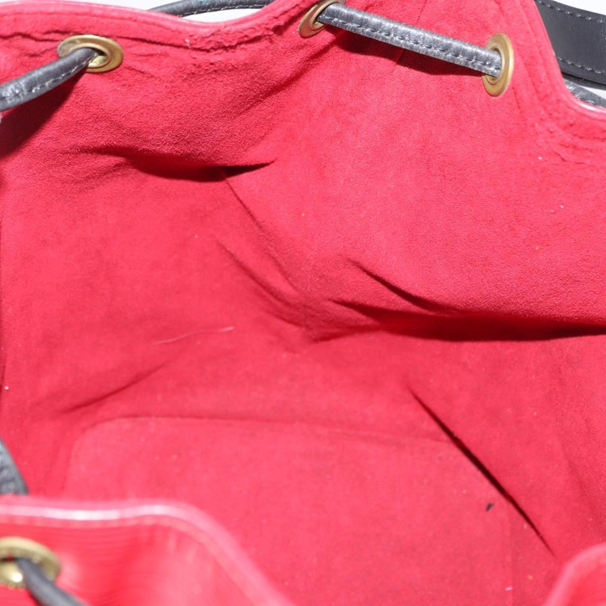 Louis Vuitton Bicolor Petit Noe Handbag Epi Leather, RED, LEATHER, Shoulder bag