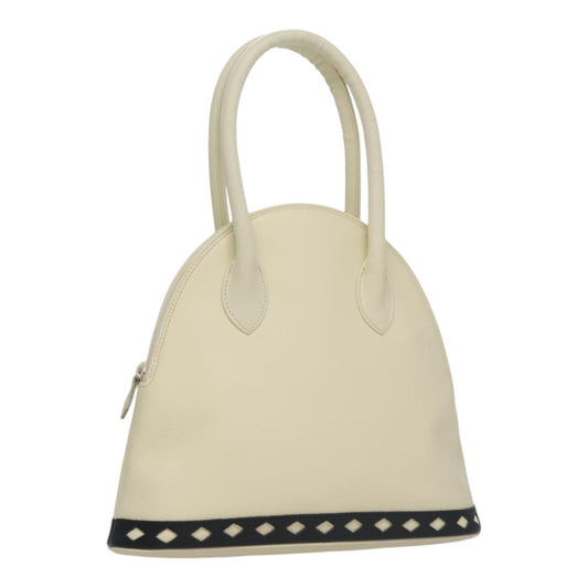 Saint Laurent Vintage Handbag Leather, WHITE, LEATHER, Handbag