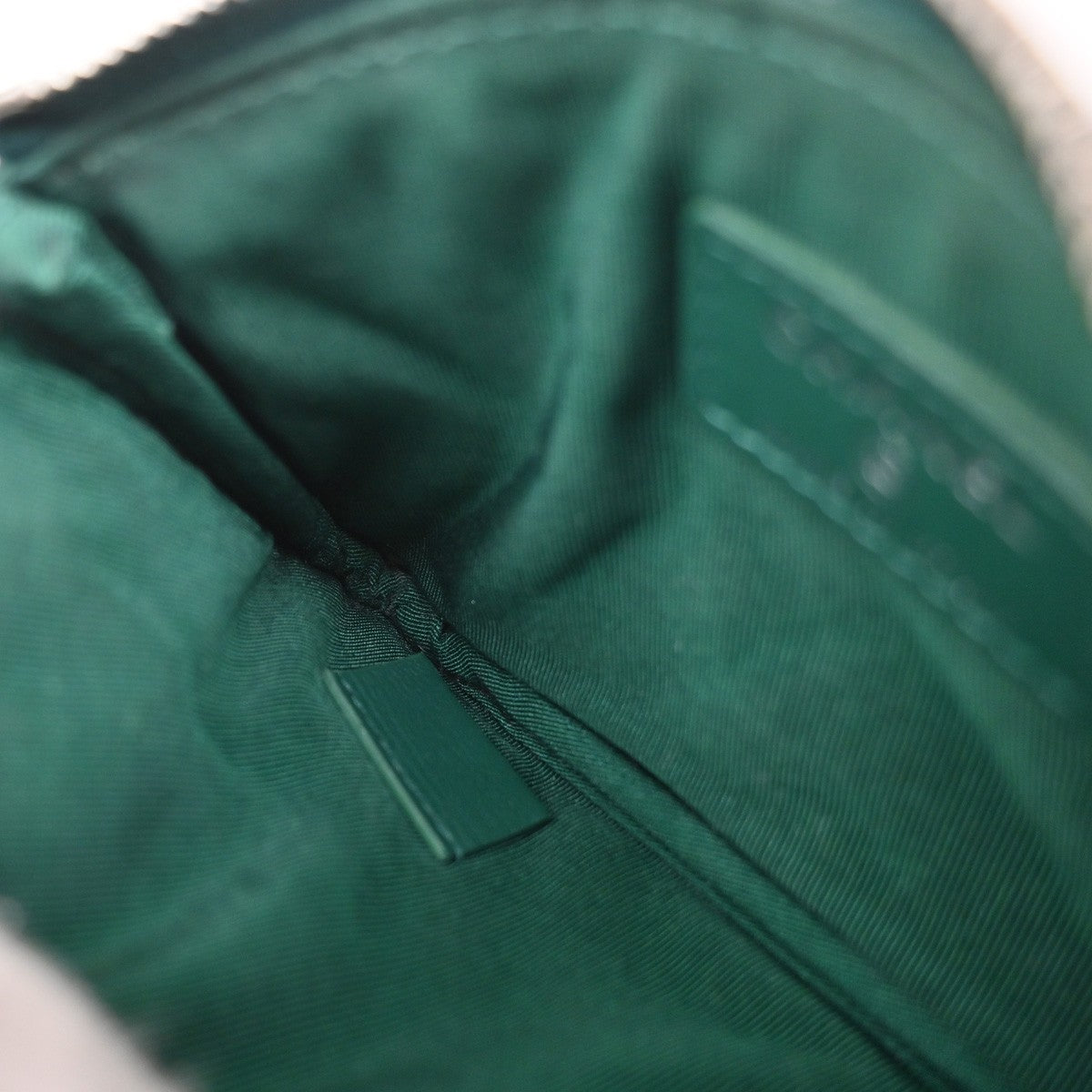 Chanel Card Case Leather, GREEN, LEATHER, Clutche & pouche