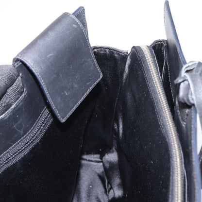 Prada Vintage Briefcase Leather, BLACK, LEATHER, Briefcase