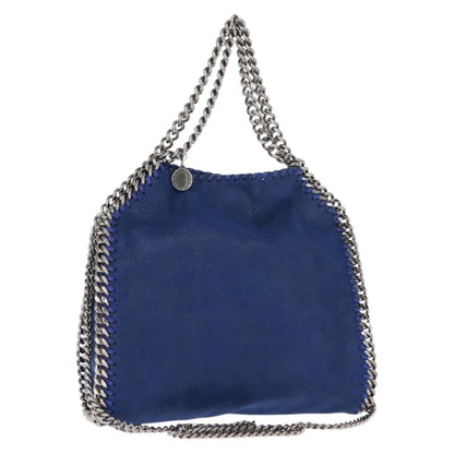 Stella McCartney Falabella Fold Over Crossbody Bag Shaggy Deer, BLUE, POLYESTER, Shoulder bag