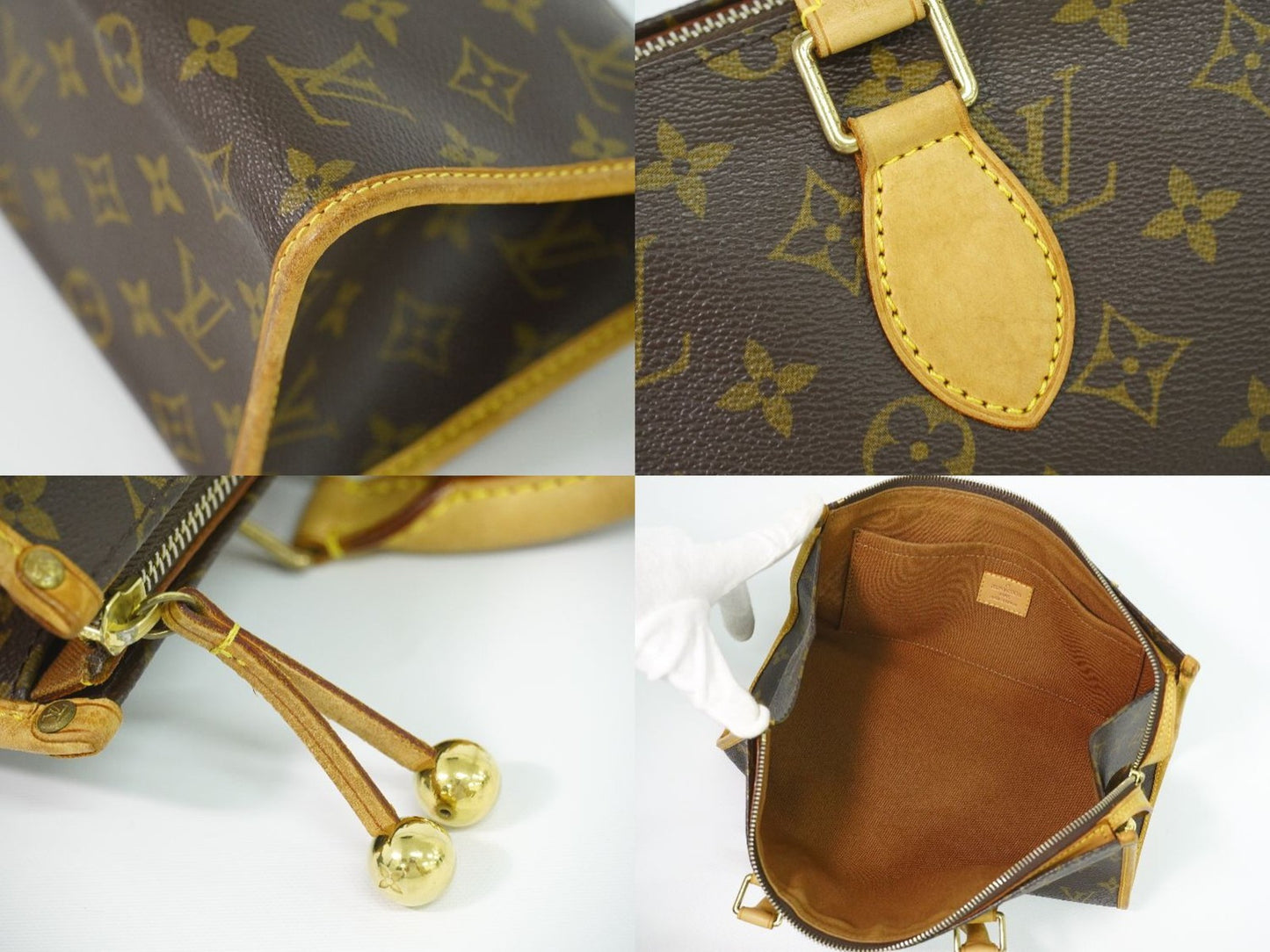 Louis Vuitton Popincourt Handle Bag Monogram Canvas, Brown, Canvas, Handbag