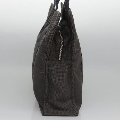 Hermes Fourre-tout Herline Canvas, GRAY, CANVAS, Tote bag