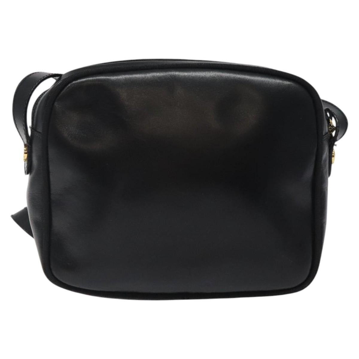 Salvatore Ferragamo Vara Bow camera Shoulder Bag Leather, Black, Leather, Shoulder Bag