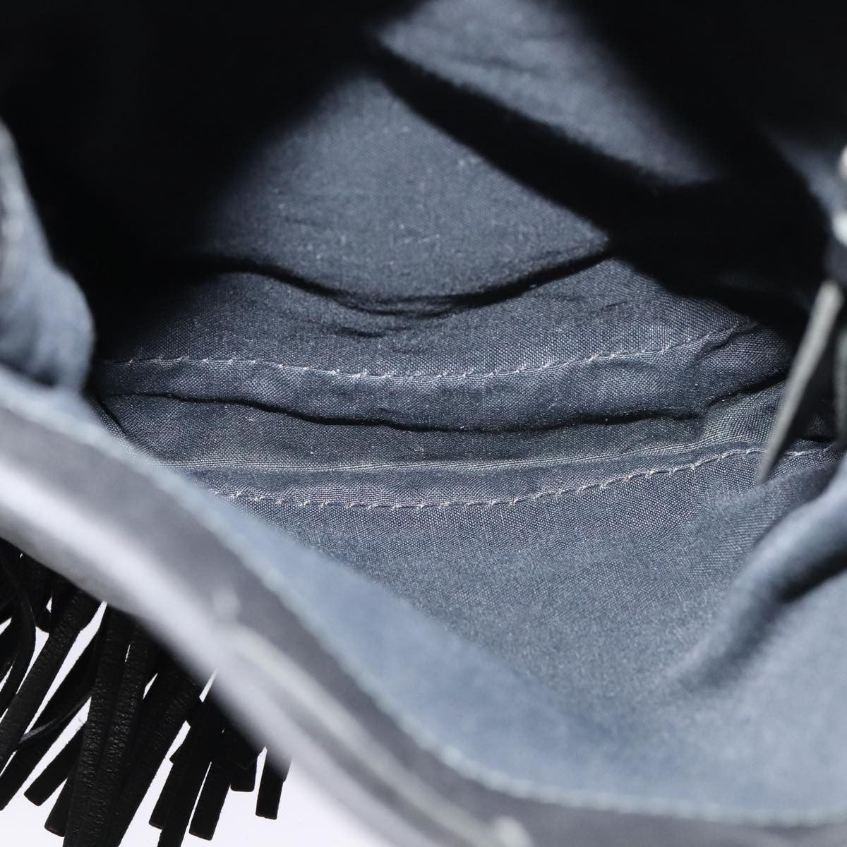 Prada Fringe Flap Crossbody Bag Leather, BLACK, LEATHER, Shoulder bag