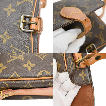 Louis Vuitton Cartouchiere Handbag Monogram Canvas, BROWN, CANVAS, Shoulder bag