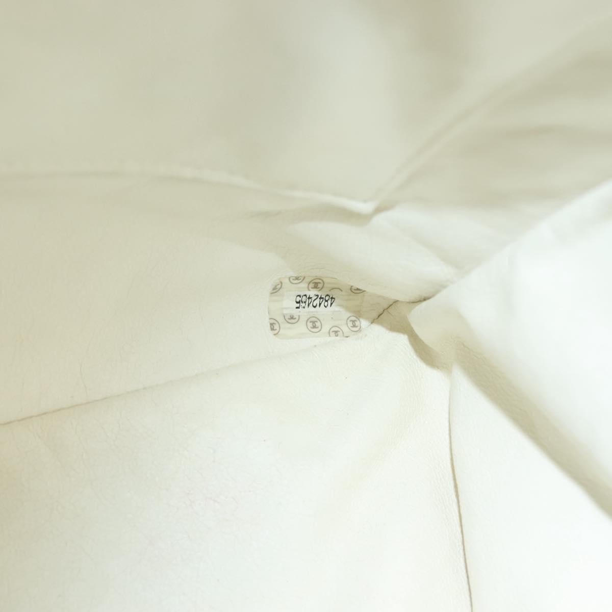 Chanel Vintage Coco Logo Zip Tote Quilted Printed Canvas, WHITE, CANVAS, Tote bag