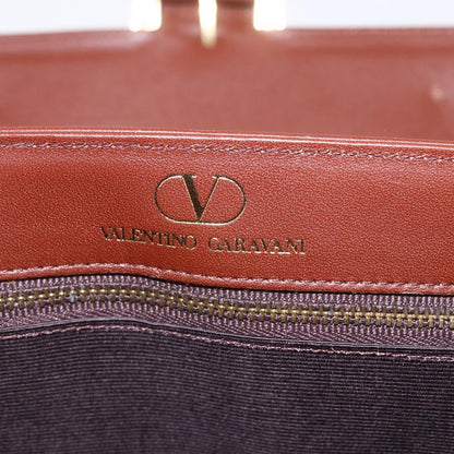 Valentino Garavani Vintage Handbag Leather, BROWN, LEATHER, Handbag