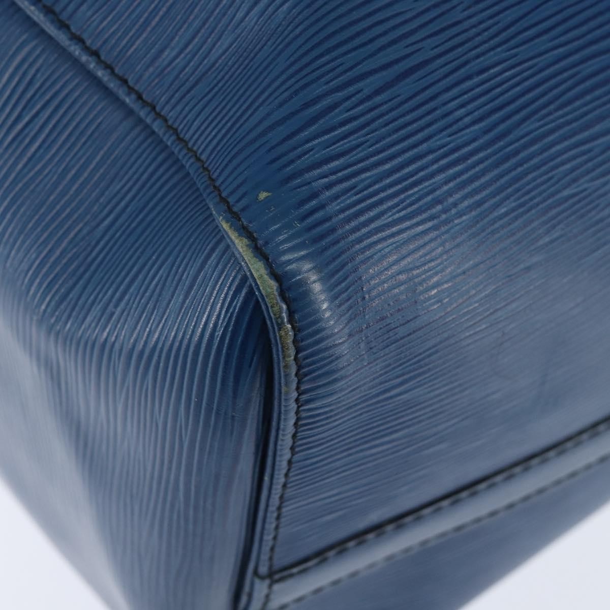 Louis Vuitton Keepall Bag Epi Leather, BLUE, LEATHER, Travel bag