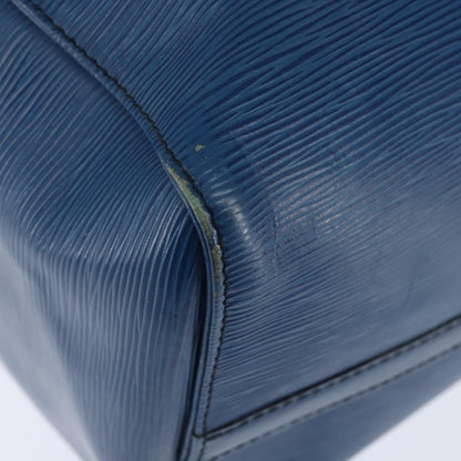 Louis Vuitton Keepall Bag Epi Leather, BLUE, LEATHER, Travel bag
