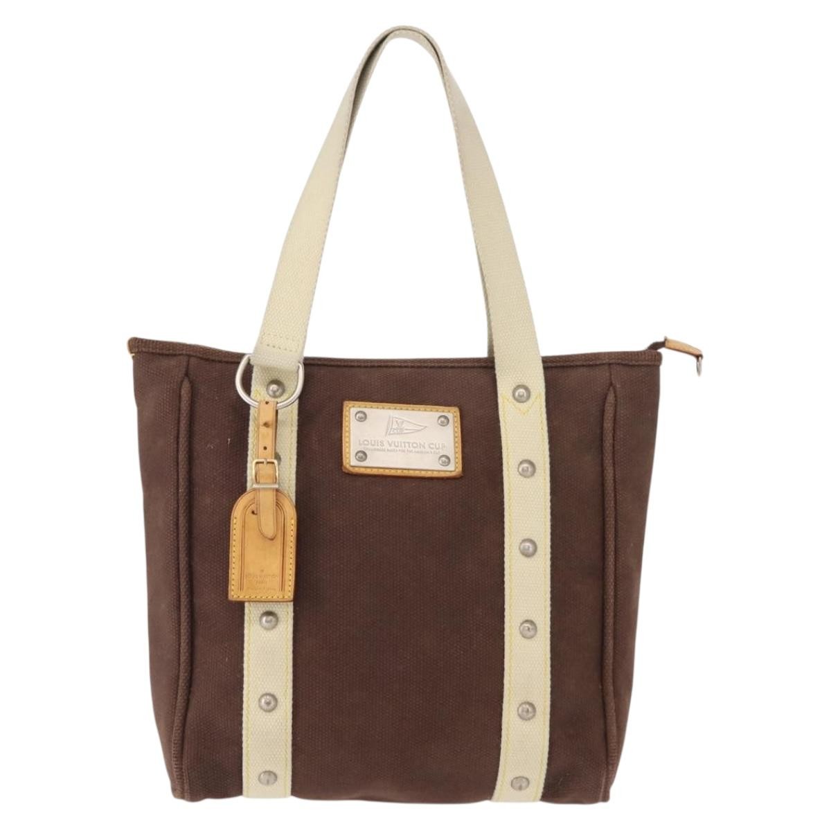Louis Vuitton Antigua Tote Canvas, BROWN, CANVAS, Tote bag