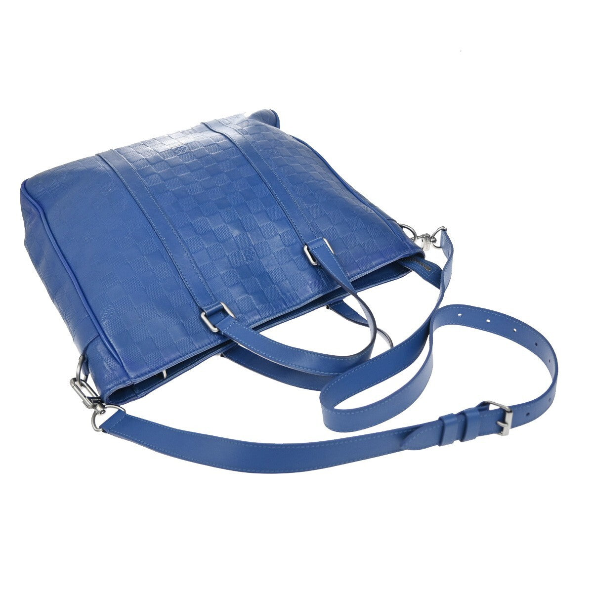 Louis Vuitton Tadao Handbag Damier Infini Leather, BLUE, LEATHER, Handbag