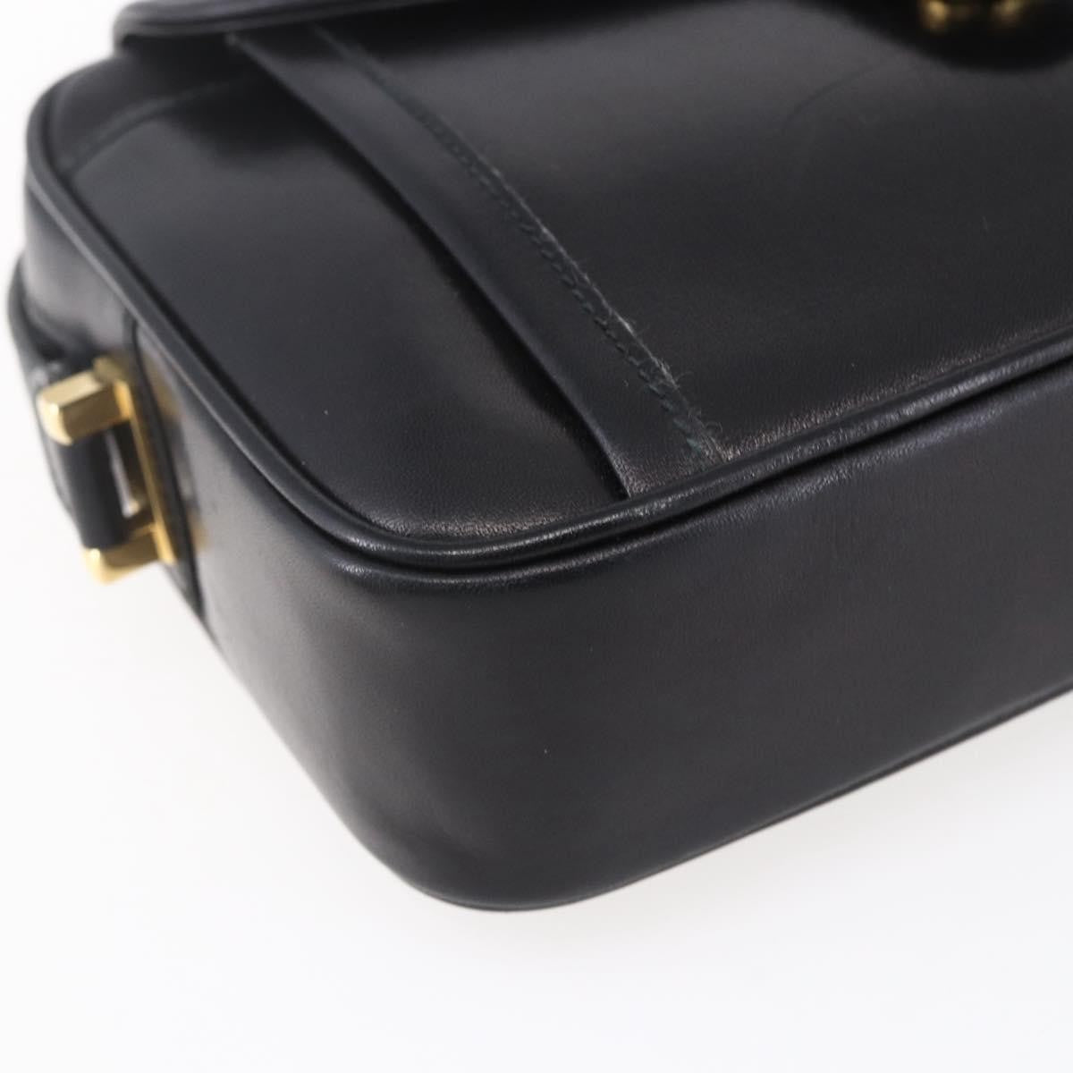 Gucci Vintage Shoulder Bag Leather, BLACK, LEATHER, Shoulder bag