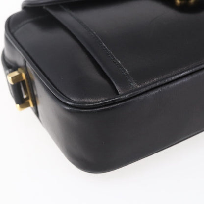 Gucci Vintage Shoulder Bag Leather, BLACK, LEATHER, Shoulder bag