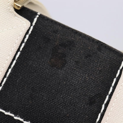 Chanel Chocolate Bar CC Logo Tote Canvas, BLACK, CANVAS, Tote bag