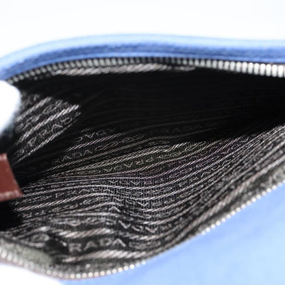 Prada Vintage Shoulder Bag Canvas, BLUE, CANVAS, Shoulder bag