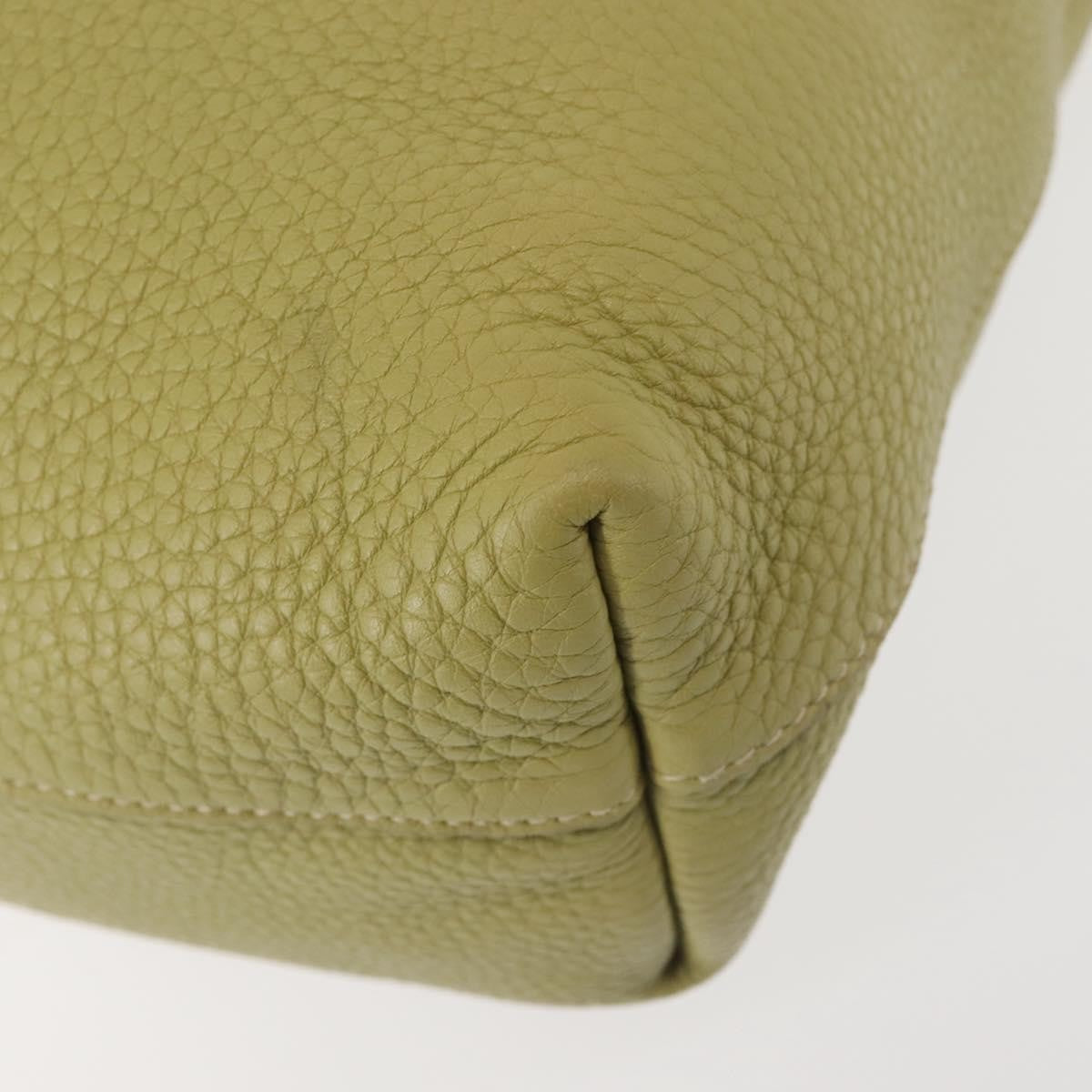 Prada Shopping Tote Vitello Daino, GREEN, LEATHER, Tote bag