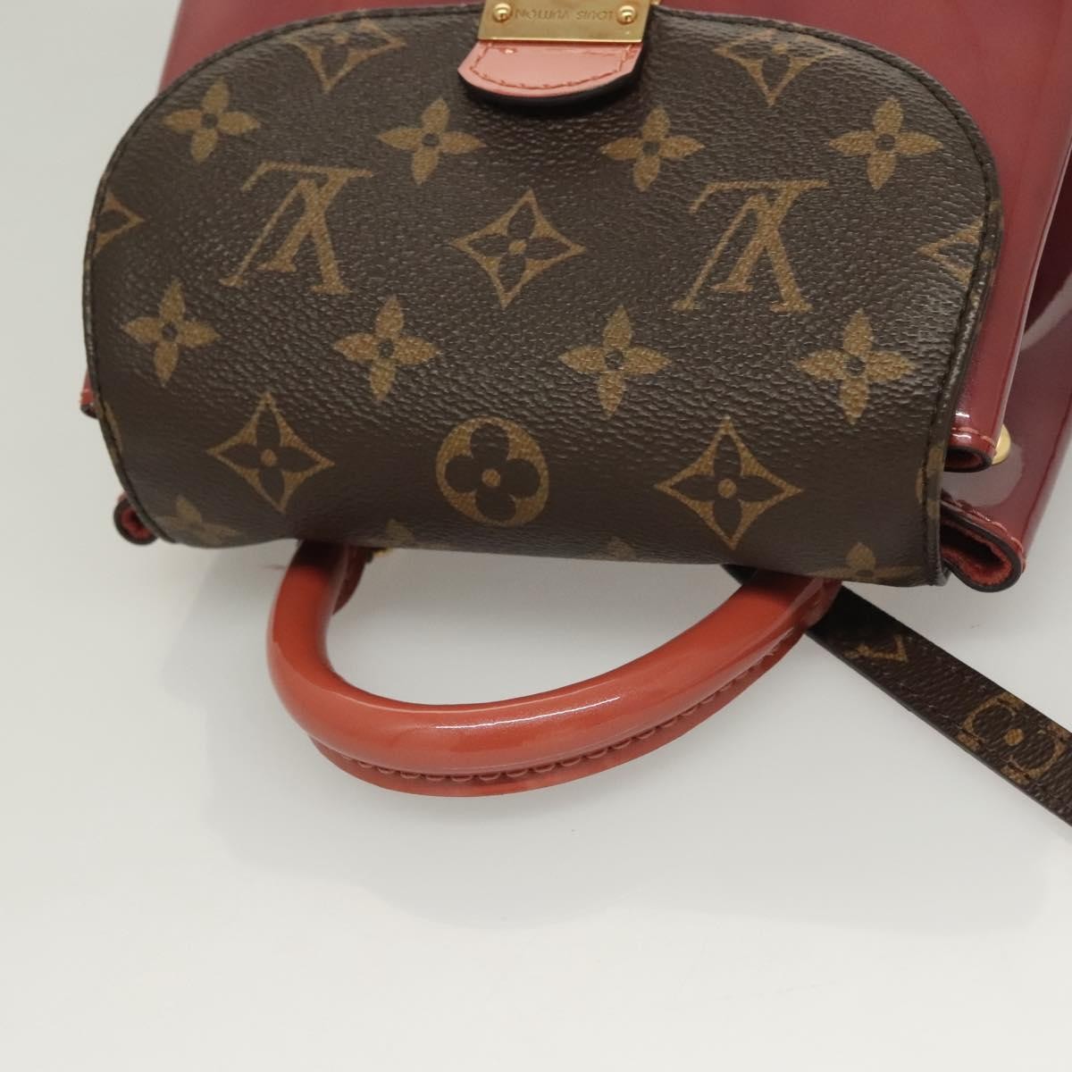 Louis Vuitton Hot Springs Backpack Vernis with Monogram Canvas, PINK, PATENT_LEATHER, Backpack