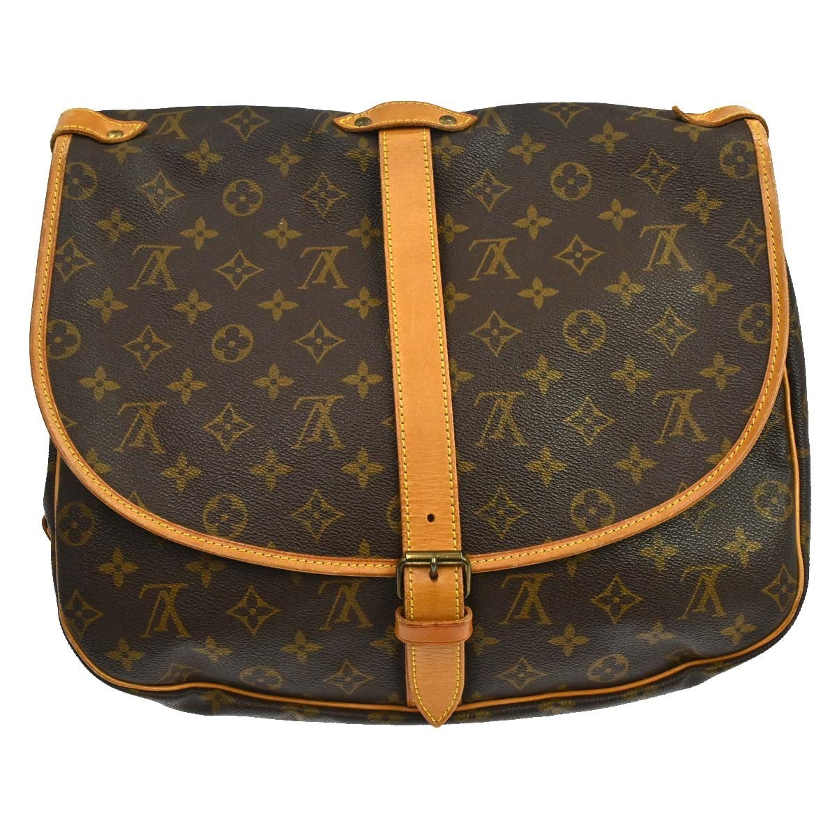 Louis Vuitton Saumur Messenger Bag Monogram Canvas, Brown, Canvas, Handbag