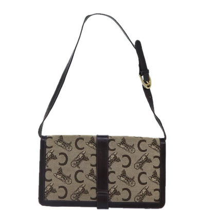 Celine Sulky Clutch Bag Canvas, BEIGE, CANVAS, Clutche & pouche