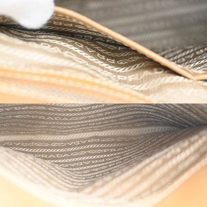 Prada Convertible Tote Canvas and Saffiano Leather, BEIGE, CANVAS, Tote bag