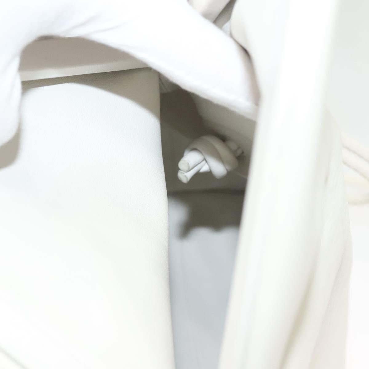 Bottega Veneta BV Trine Fold Clutch Leather, WHITE, LEATHER, Clutche & pouche