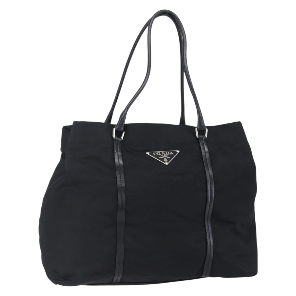 Prada Vintage Tote Tessuto, BLACK, NYLON, Tote bag